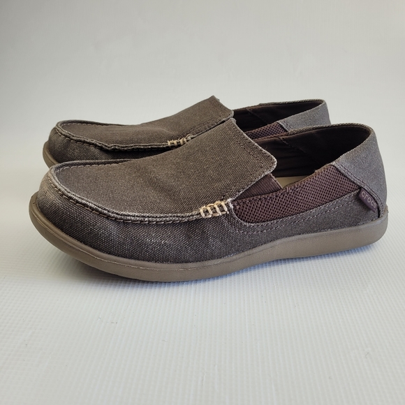Crocs Men's Santa Cruz 2 Luxe Loafer Espresso/Walnut Size 8 - Picture 4 of 8